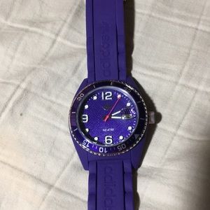 adidas 43mm Purple Silicone Men’s watch